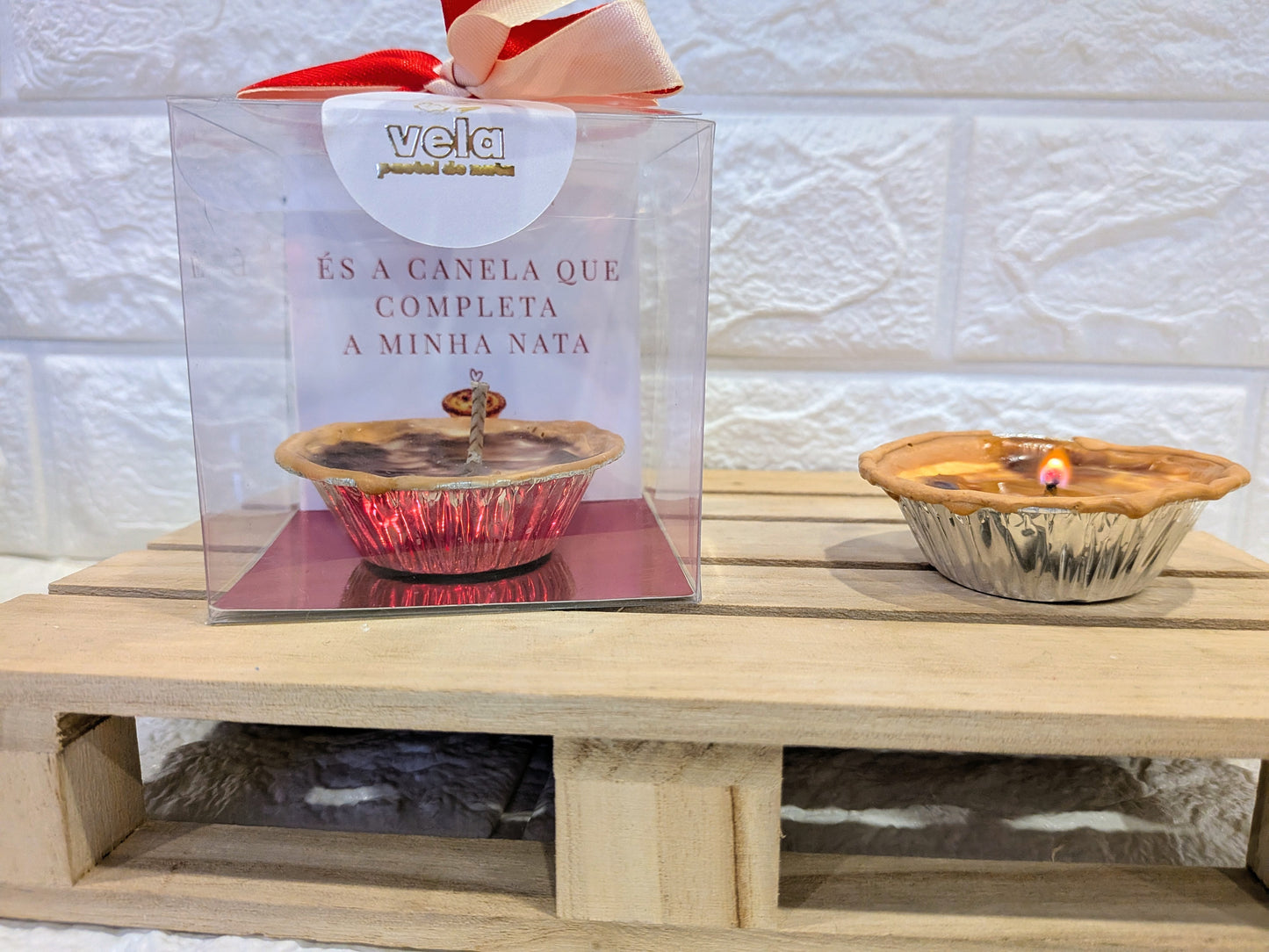 Bougie Pastel de Nata Édition Saint-Valentin 50g - És a canela que completa a minha nata