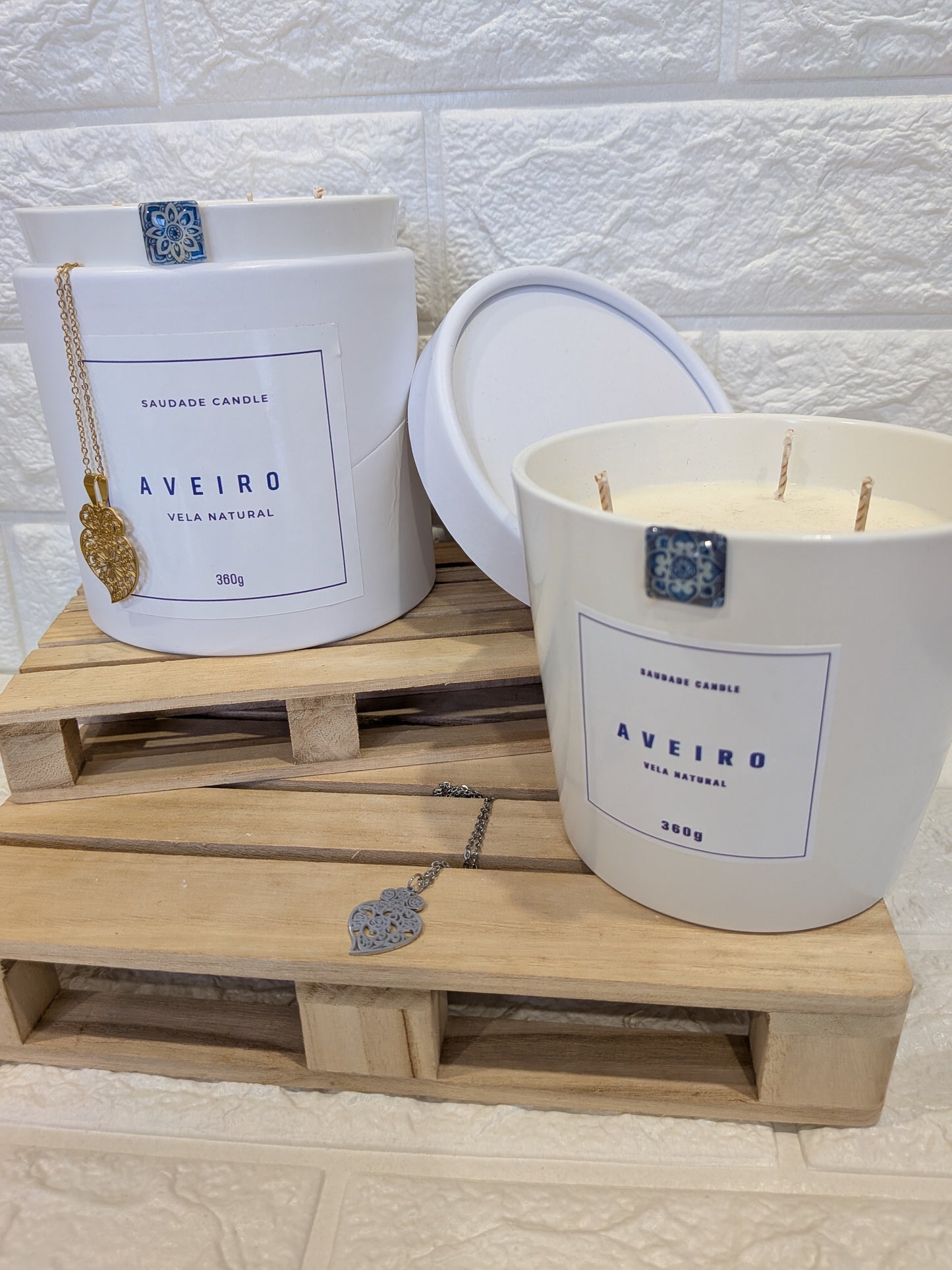 Bougie Aveiro – Édition Saint-Valentin