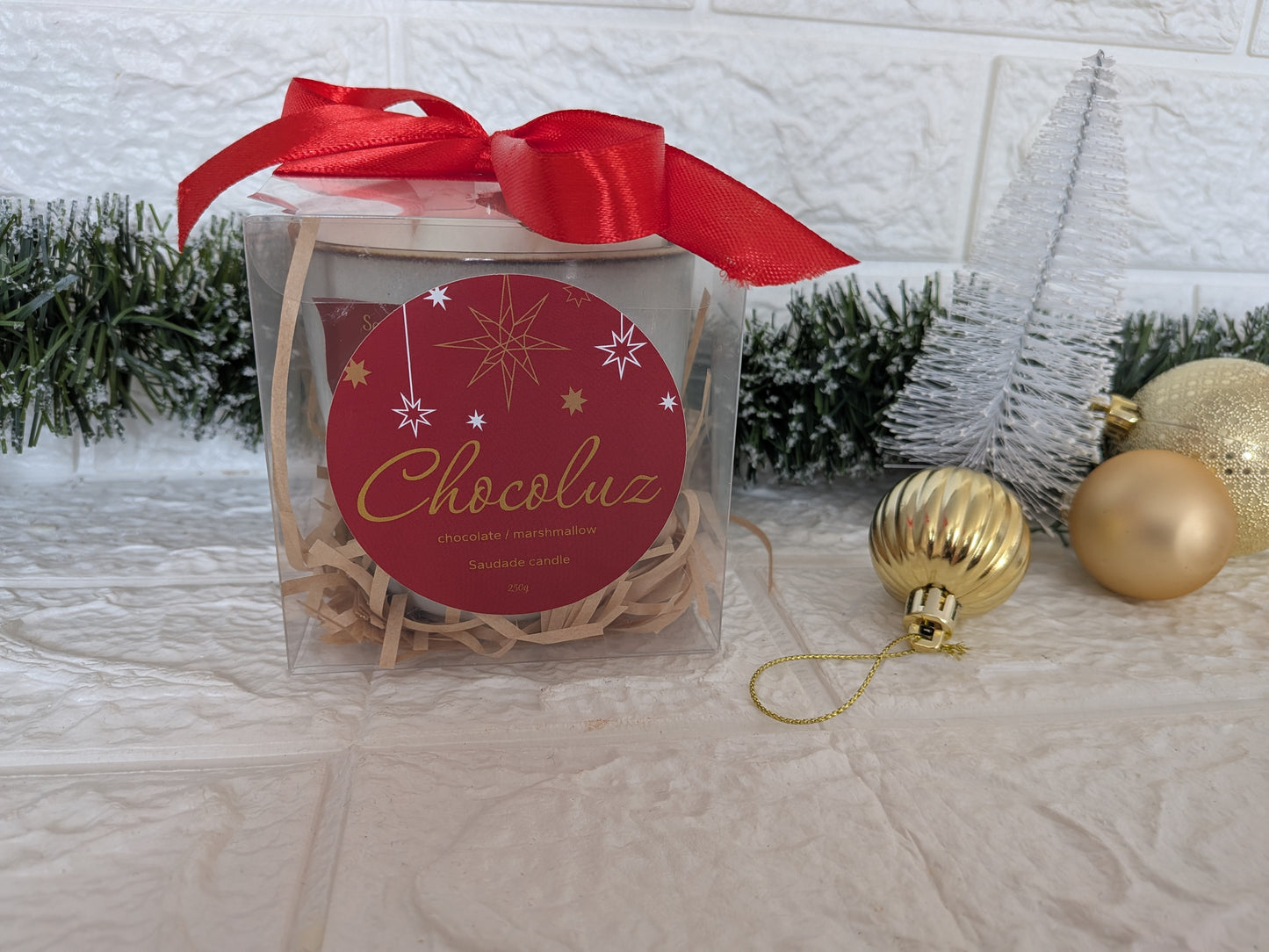 Chocoluz Candle – Hot Chocolate &amp; Marshmallows Scent 