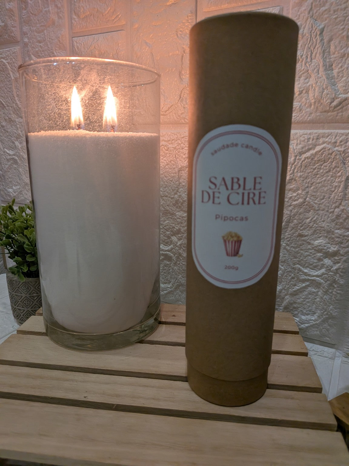 Sable de cire naturel 200 g – Pipocas