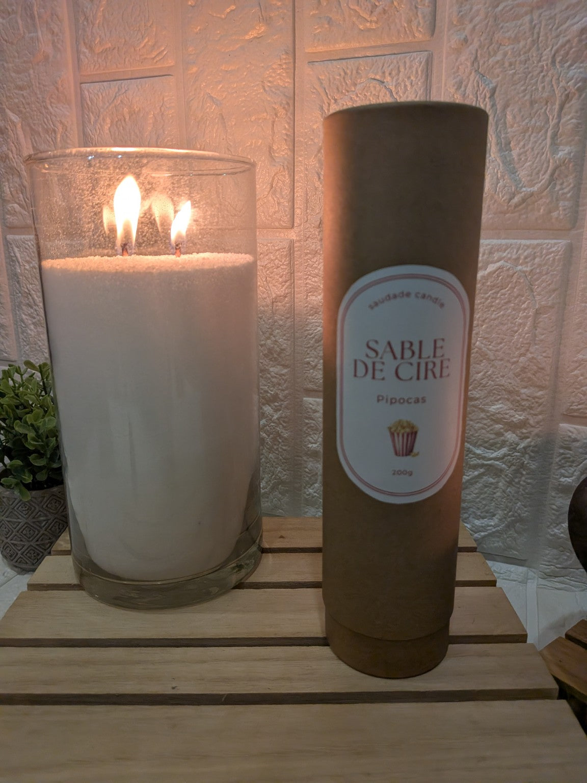 Sable de cire naturel 200 g – Pipocas