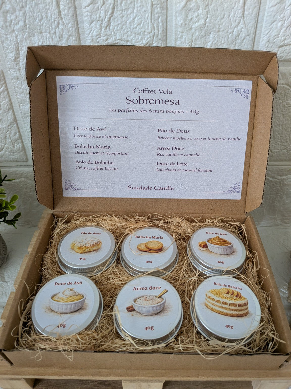 Coffret vela Sobremesa