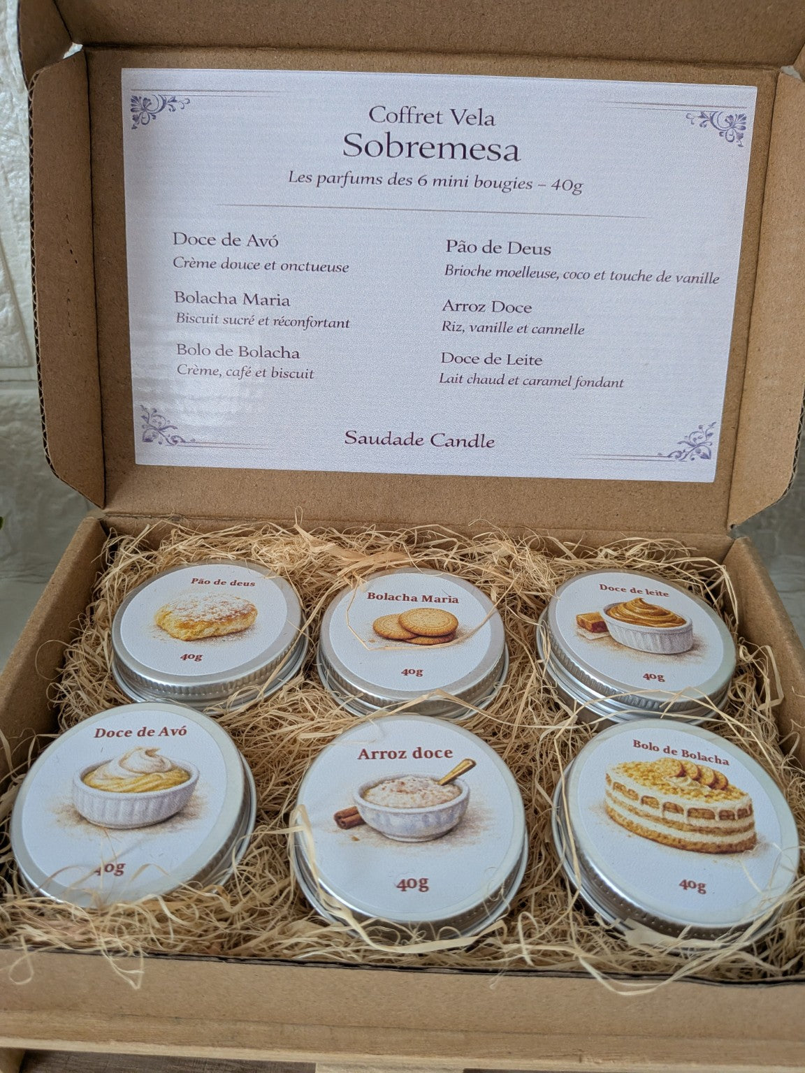 Coffret vela Sobremesa