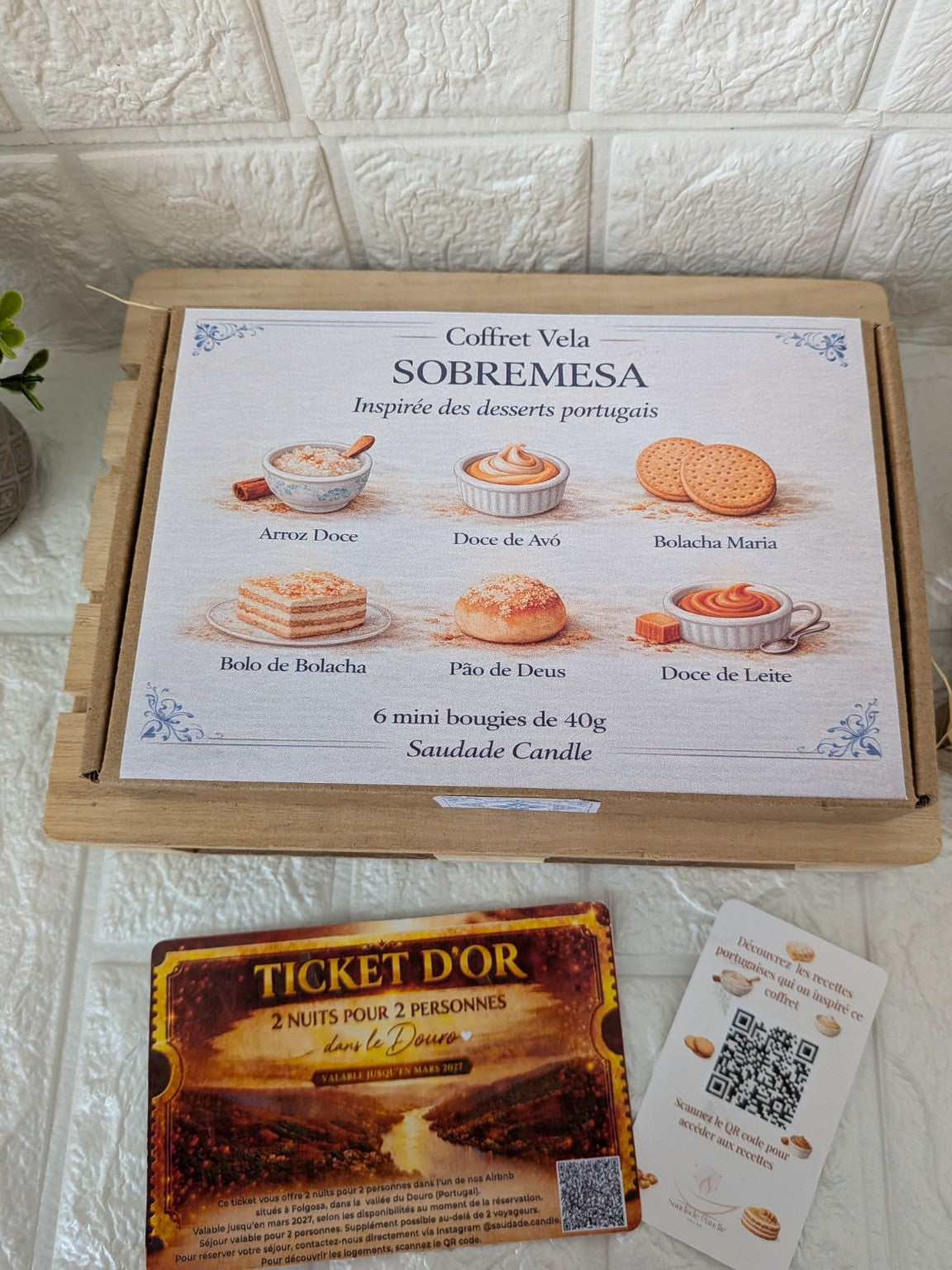 Coffret vela Sobremesa