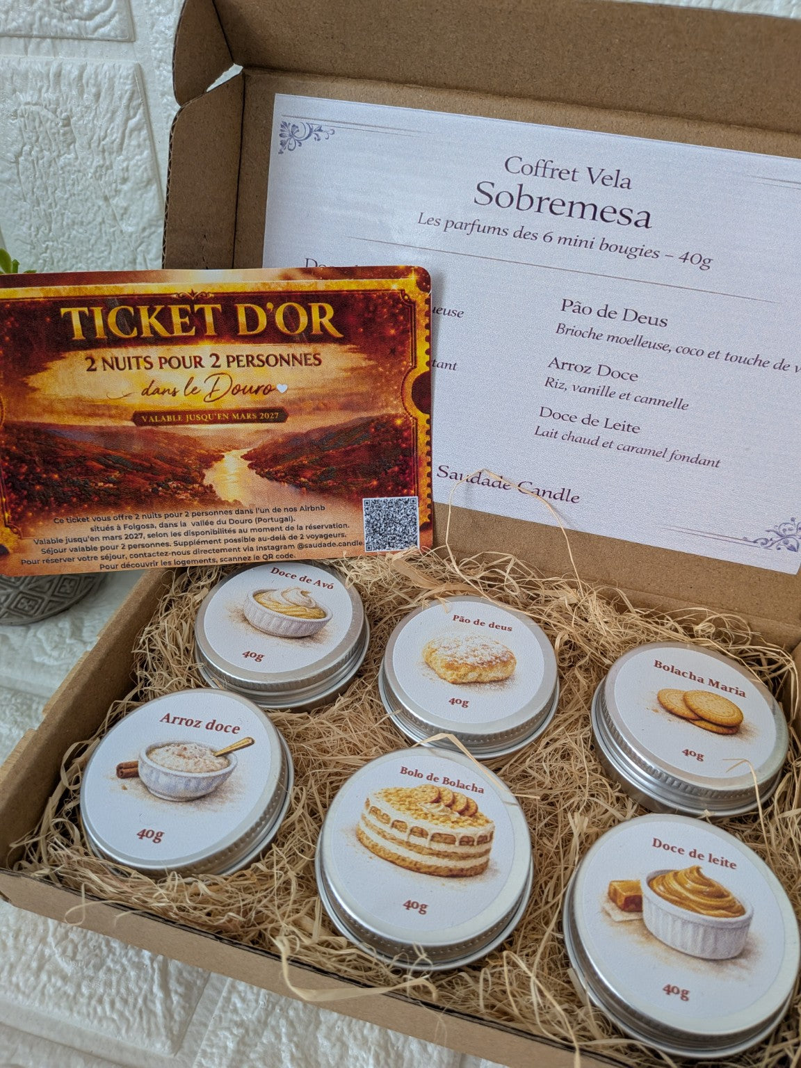 Coffret vela Sobremesa