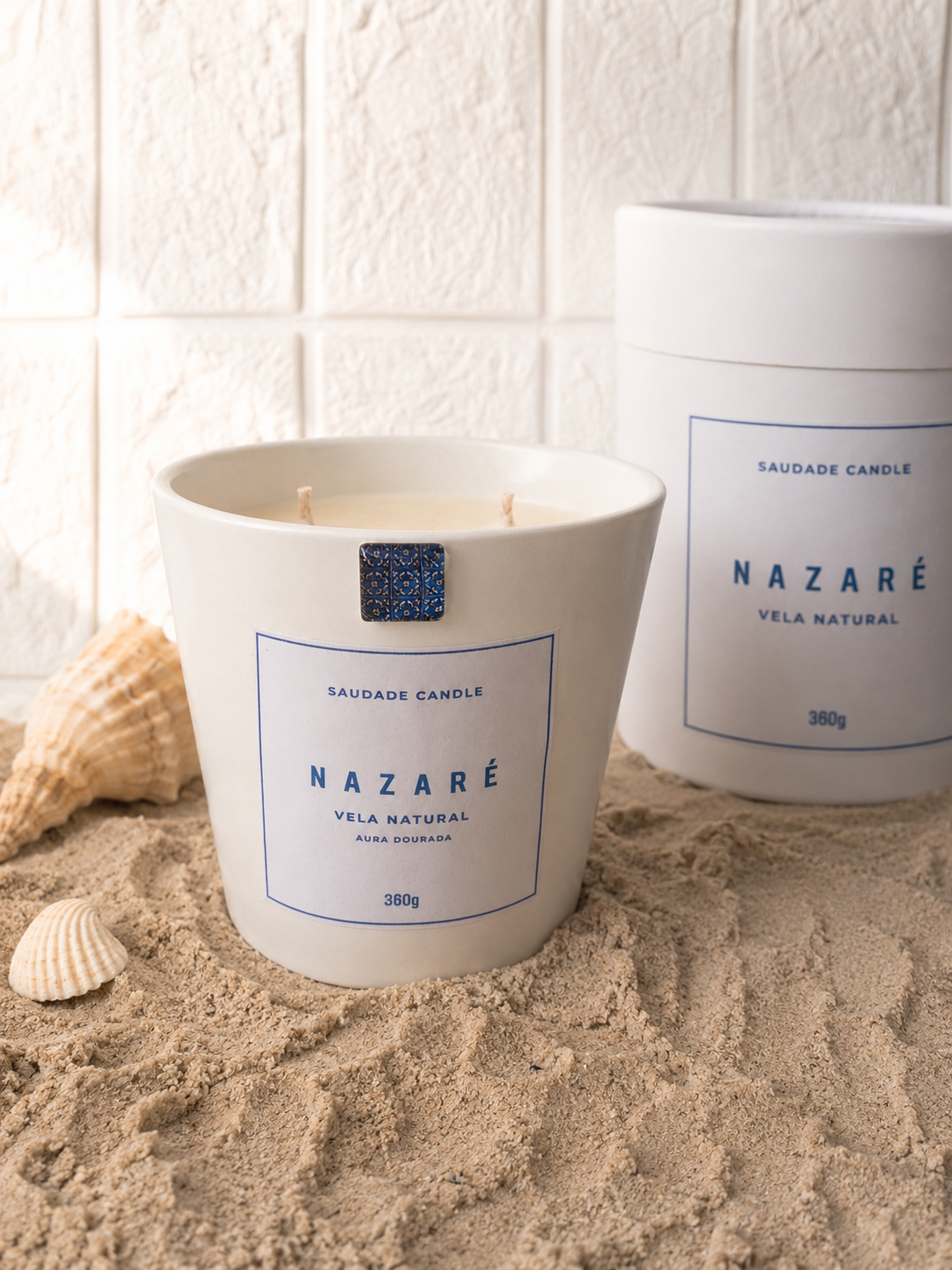 Bougie Nazaré – Parfum Aura Dourada
