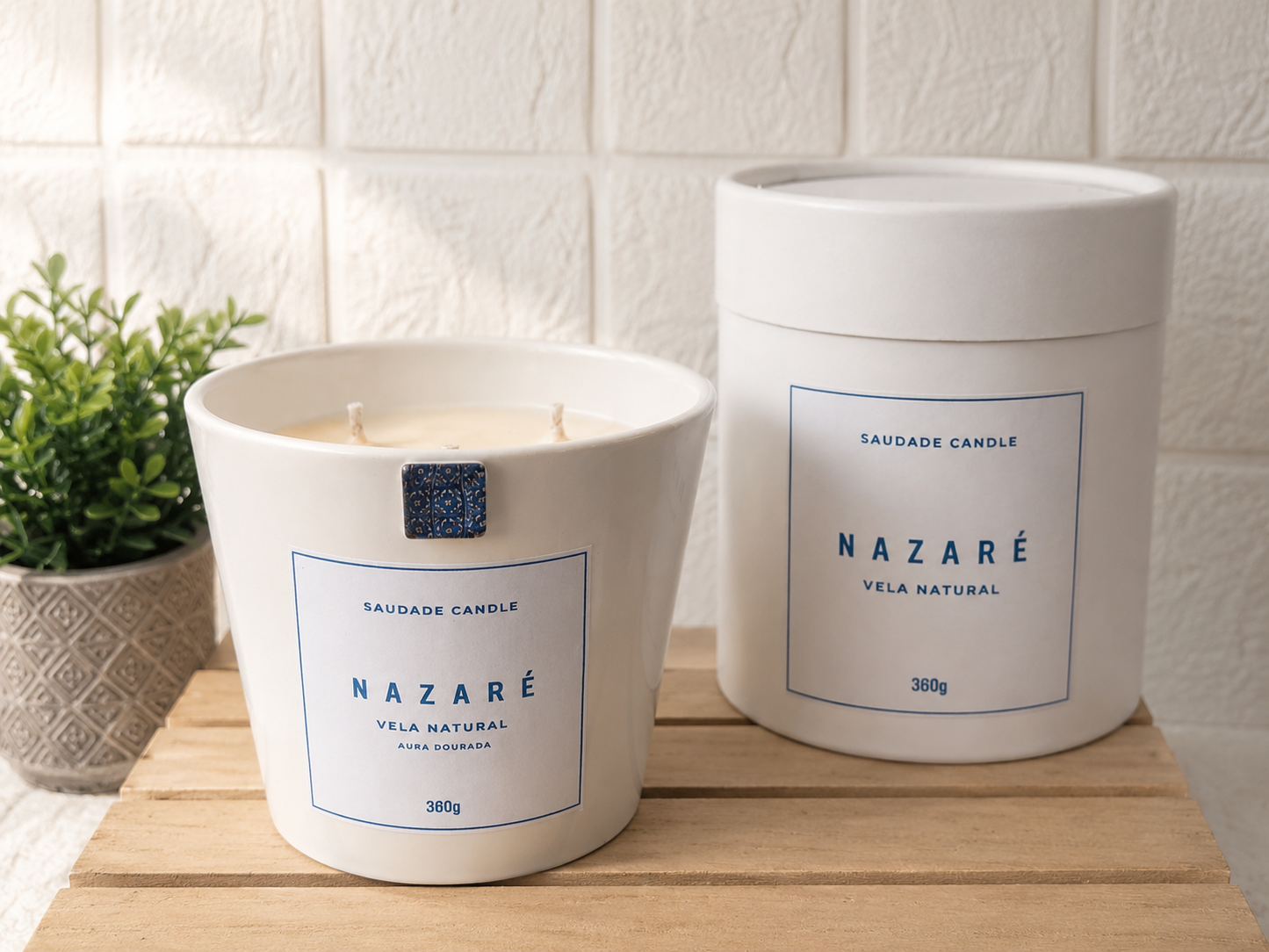 Bougie Nazaré – Parfum Aura Dourada