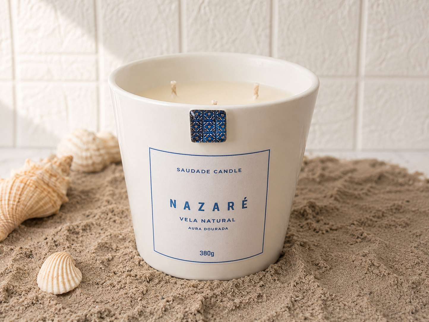 Bougie Nazaré – Parfum Aura Dourada