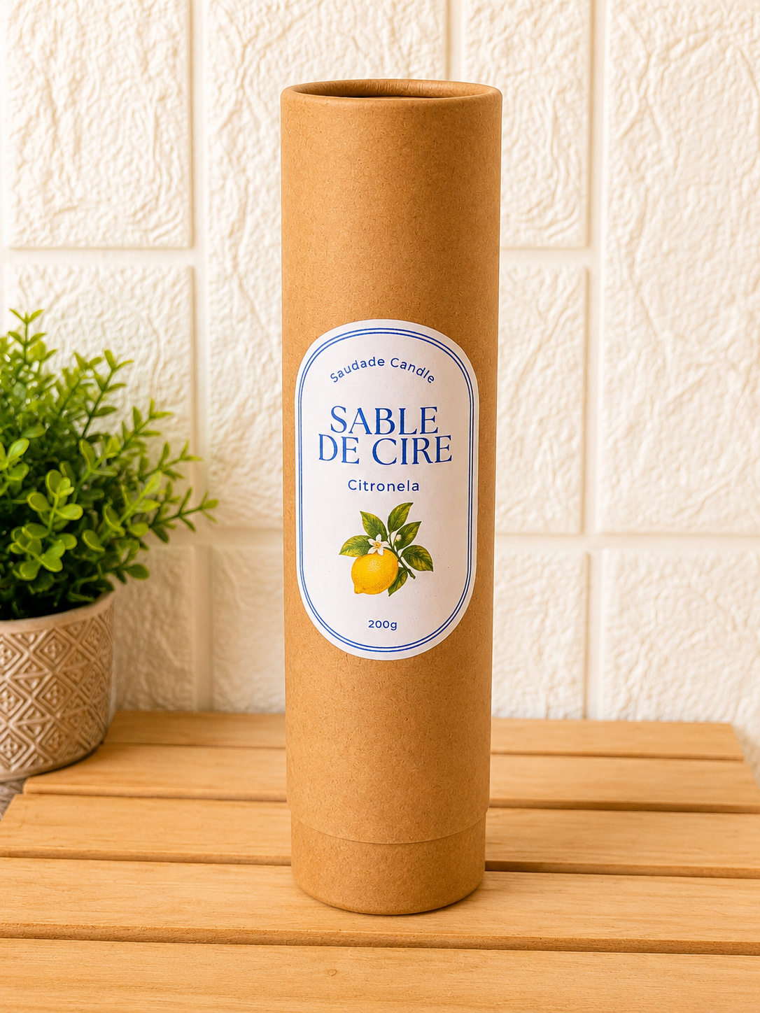 Sable de cire naturel 200g – Citronela