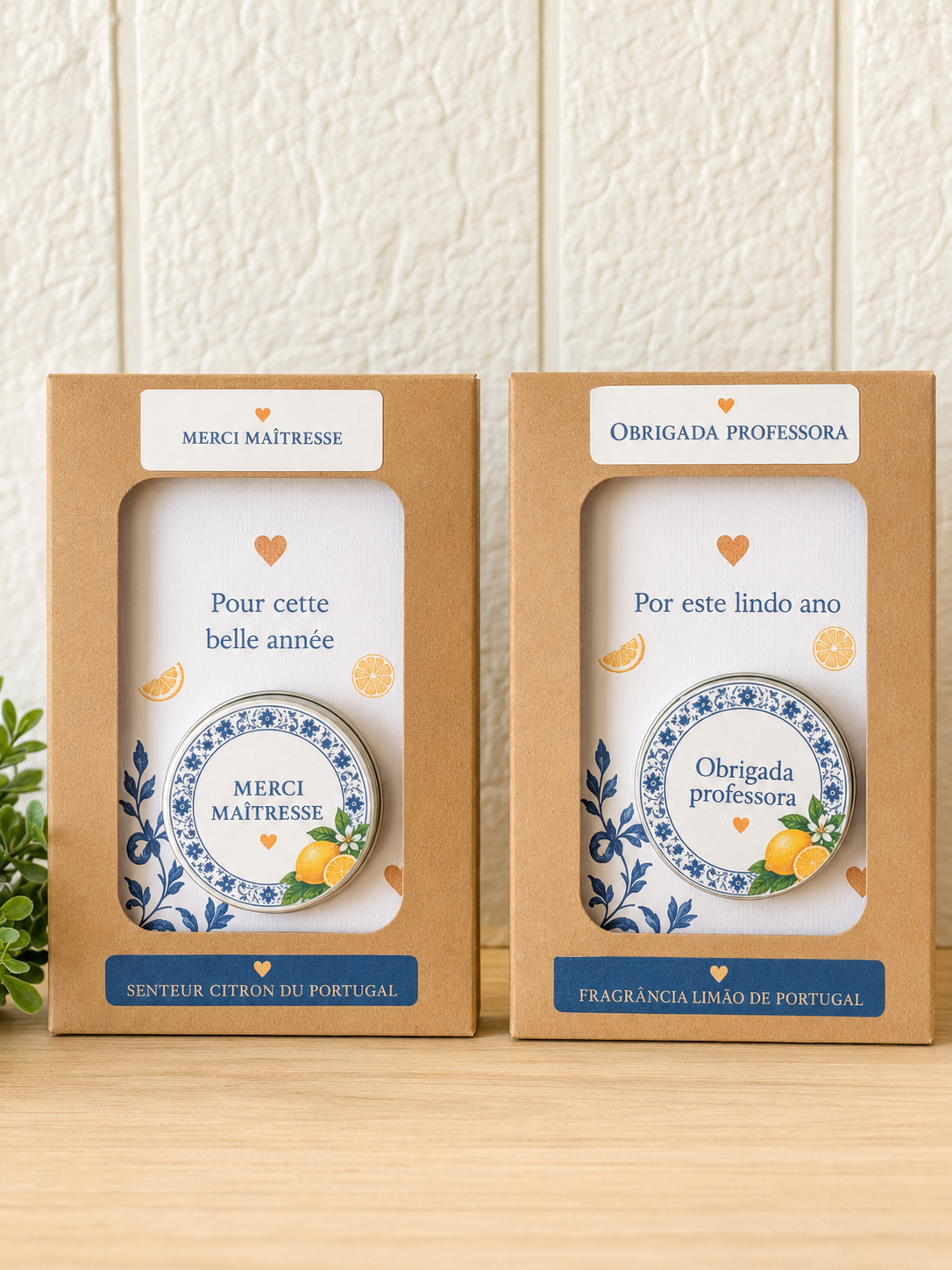Coffret Bougie Maîtresse 🌸 Merci Maîtresse | Obrigada Professora
