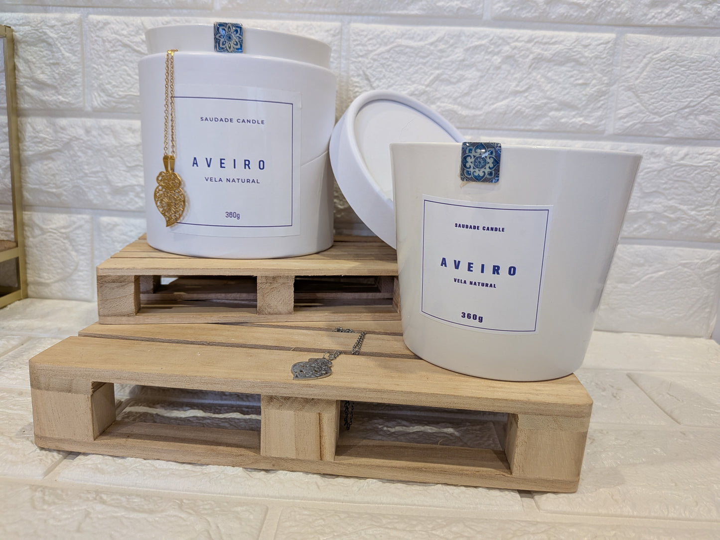 Bougie Aveiro – Édition Saint-Valentin