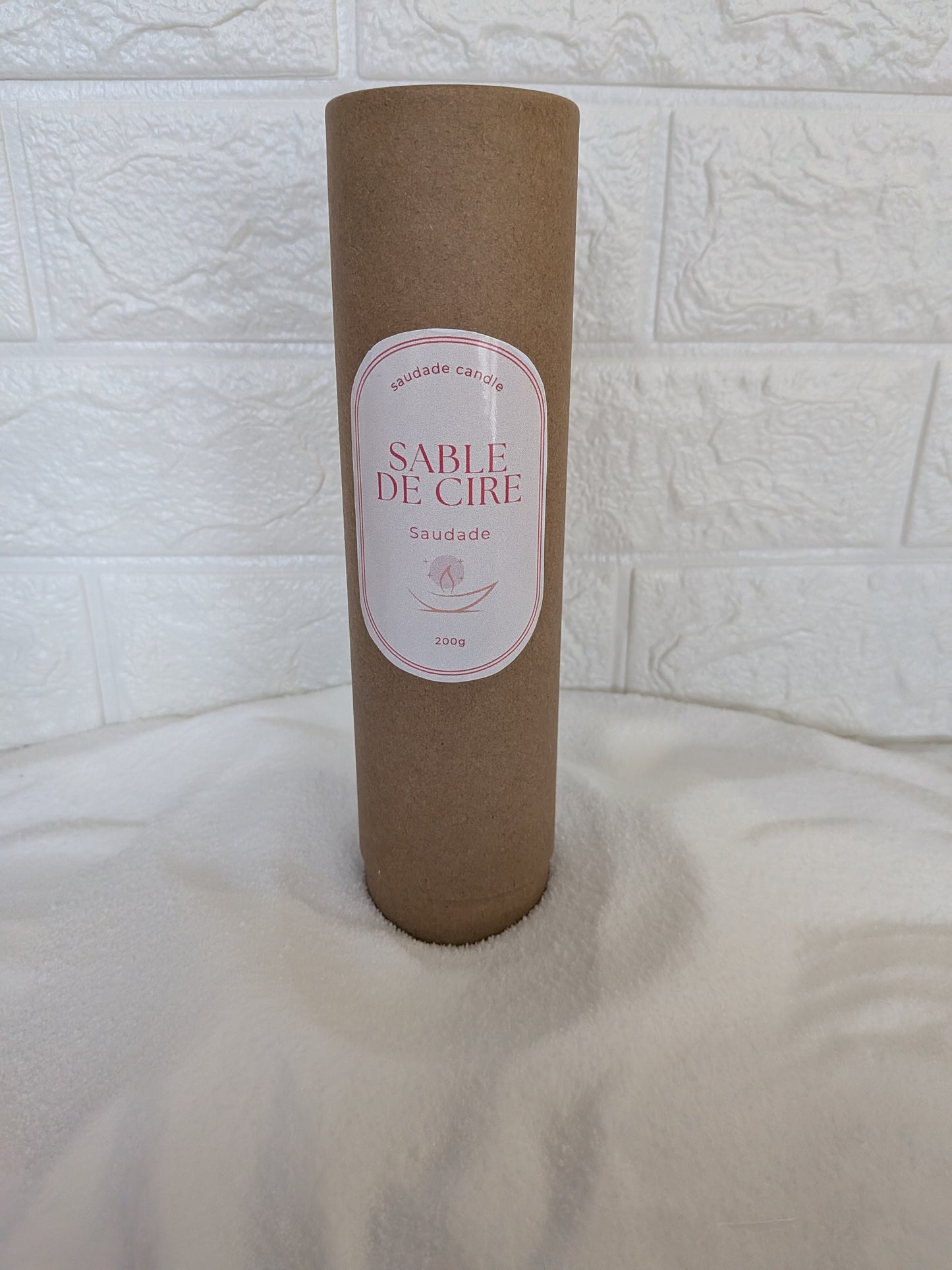 Sable de cire naturel 200 g – Saudade (sans parfum)