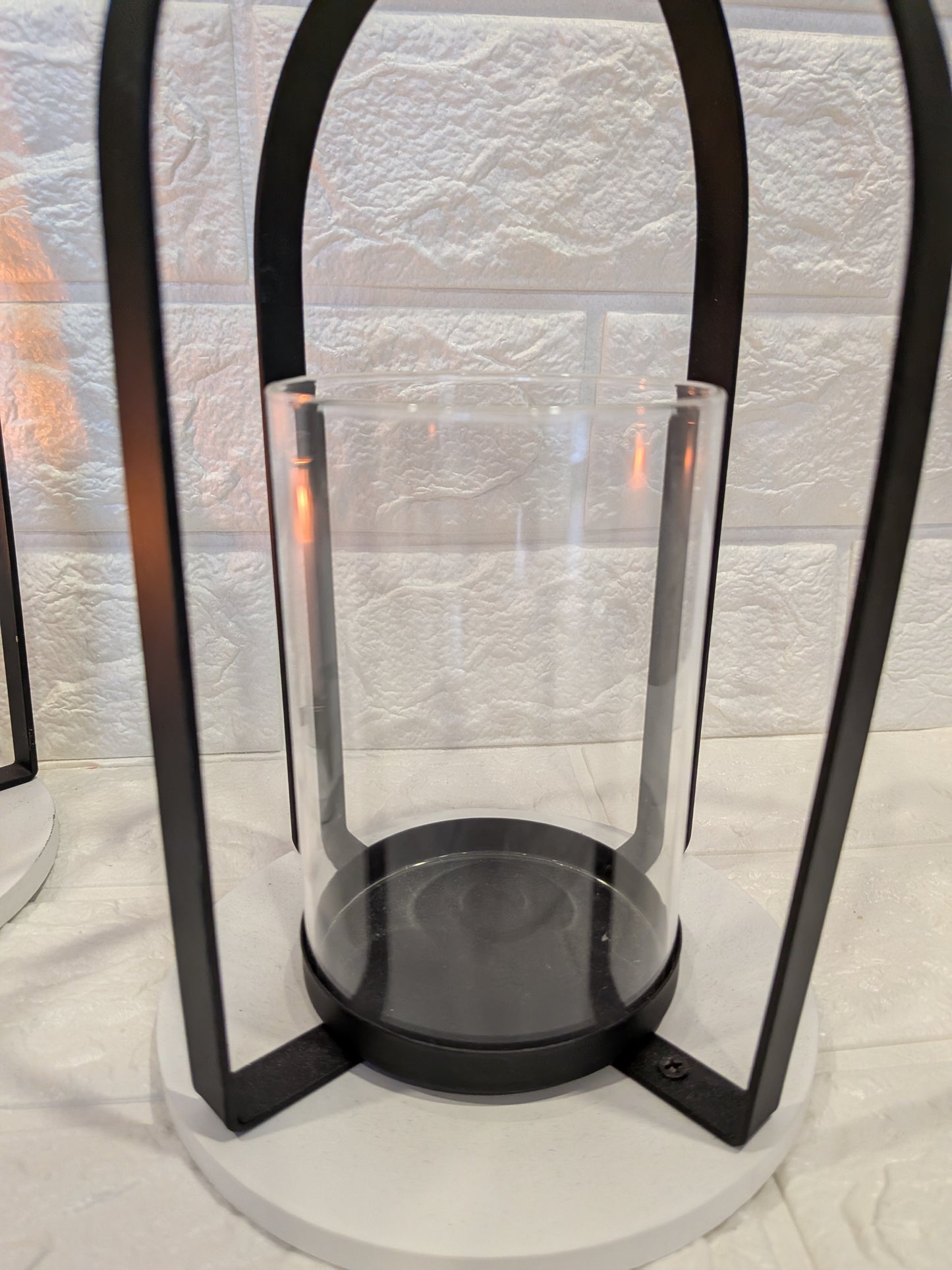 Photophore design en métal noir