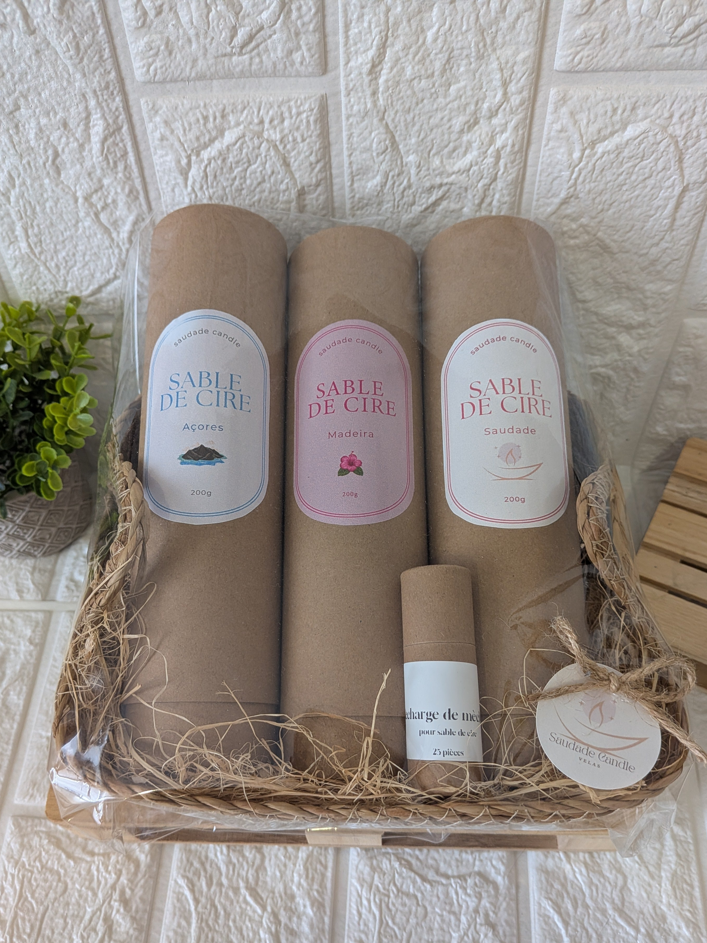 Coffret Sable de Cire – Açores, Madère & Saudade (3 x 200g)