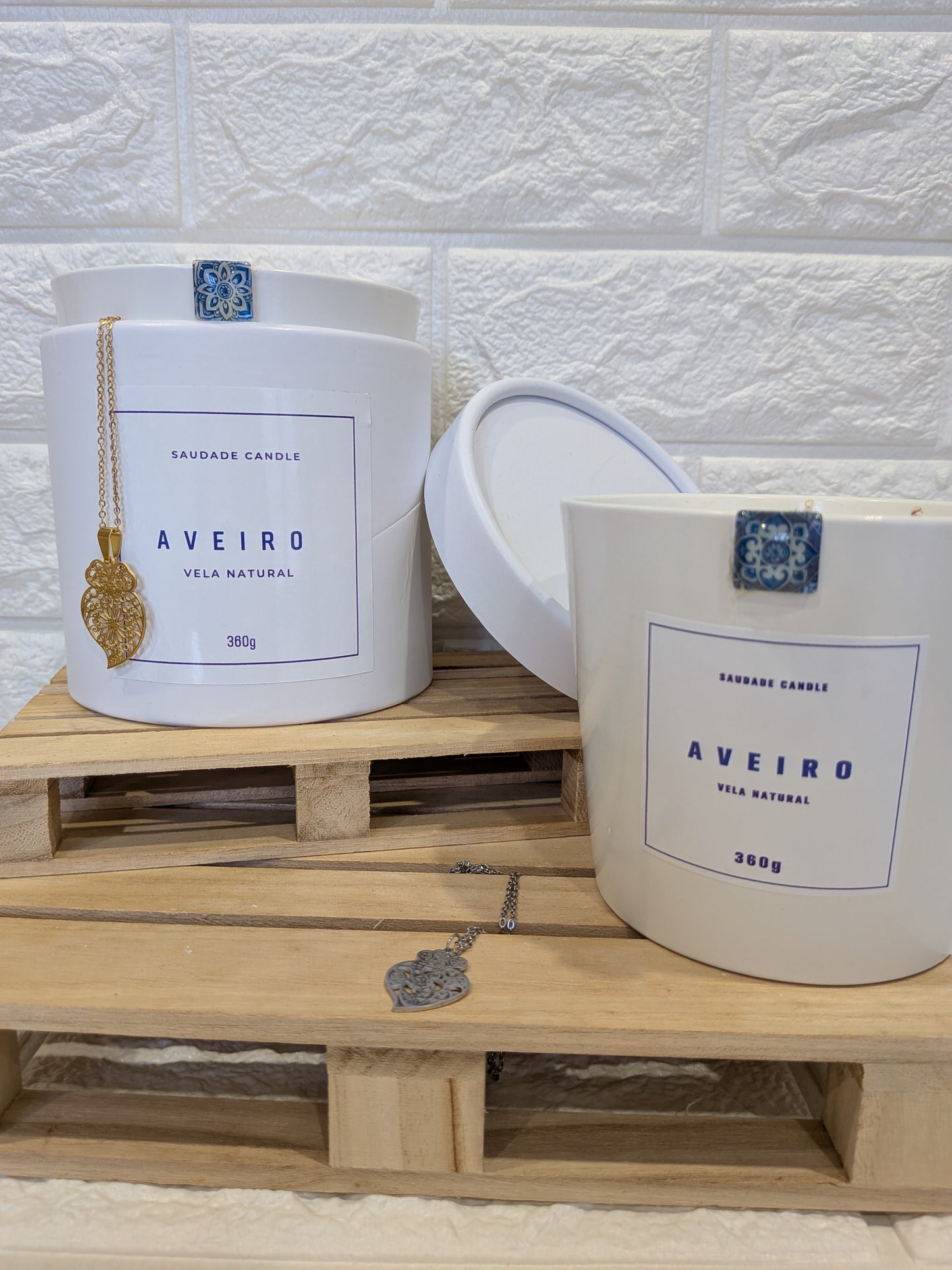 Bougie Aveiro – Édition Saint-Valentin