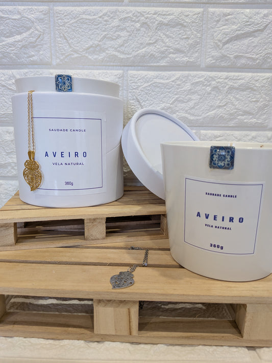 Bougie Aveiro – Édition Saint-Valentin