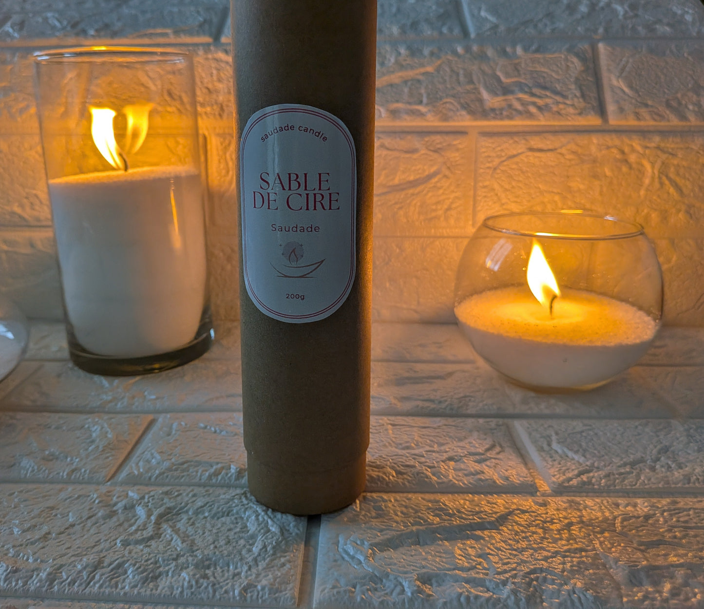 Sable de cire naturel 200 g – Saudade (sans parfum)