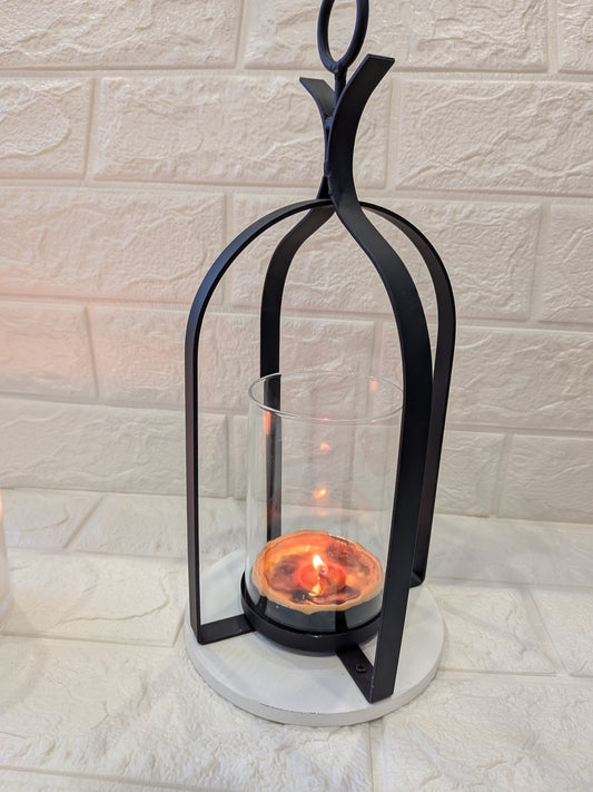 Duo Photophore Noir + Bougie Pastel de Nata 50g