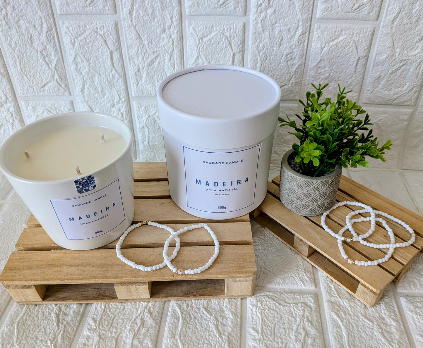 Bougie Madeira avec bracelet