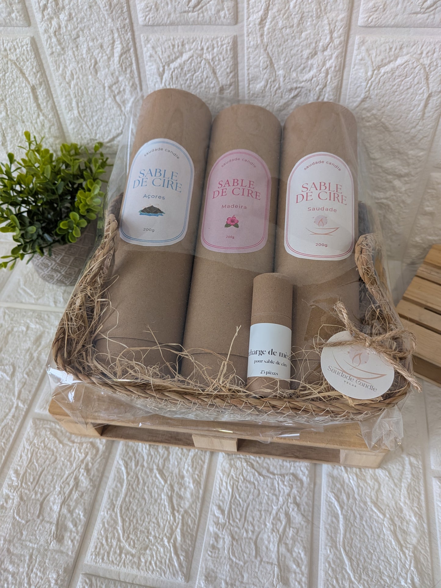 Coffret Sable de Cire – Açores, Madère & Saudade (3 x 200g)