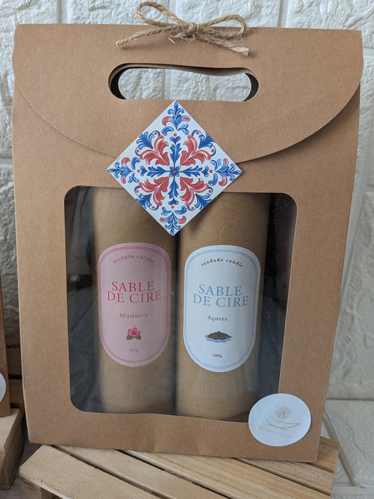 Coffret Sable de Cire – Açores & Madère (2 x 200g)