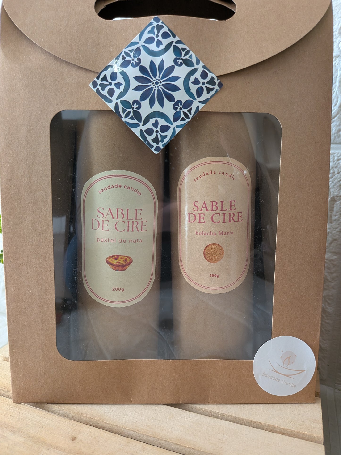 Coffret Sable de Cire – Pastel de Nata & Bolacha (2 x 200g)