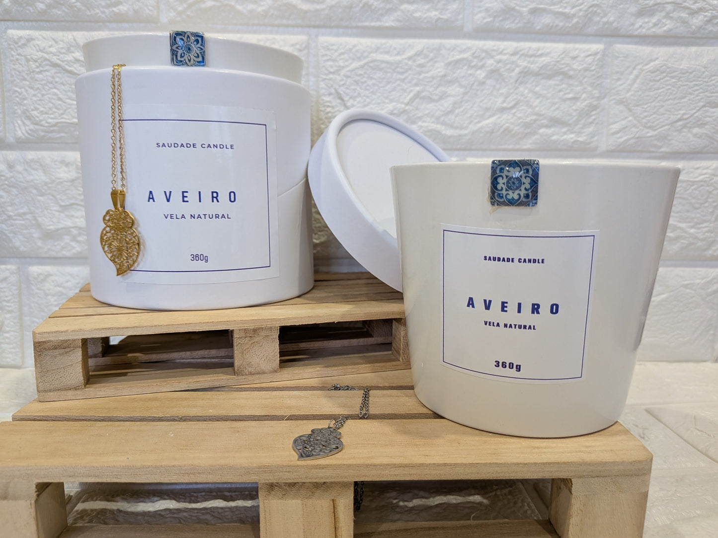 Bougie Aveiro – Édition Saint-Valentin