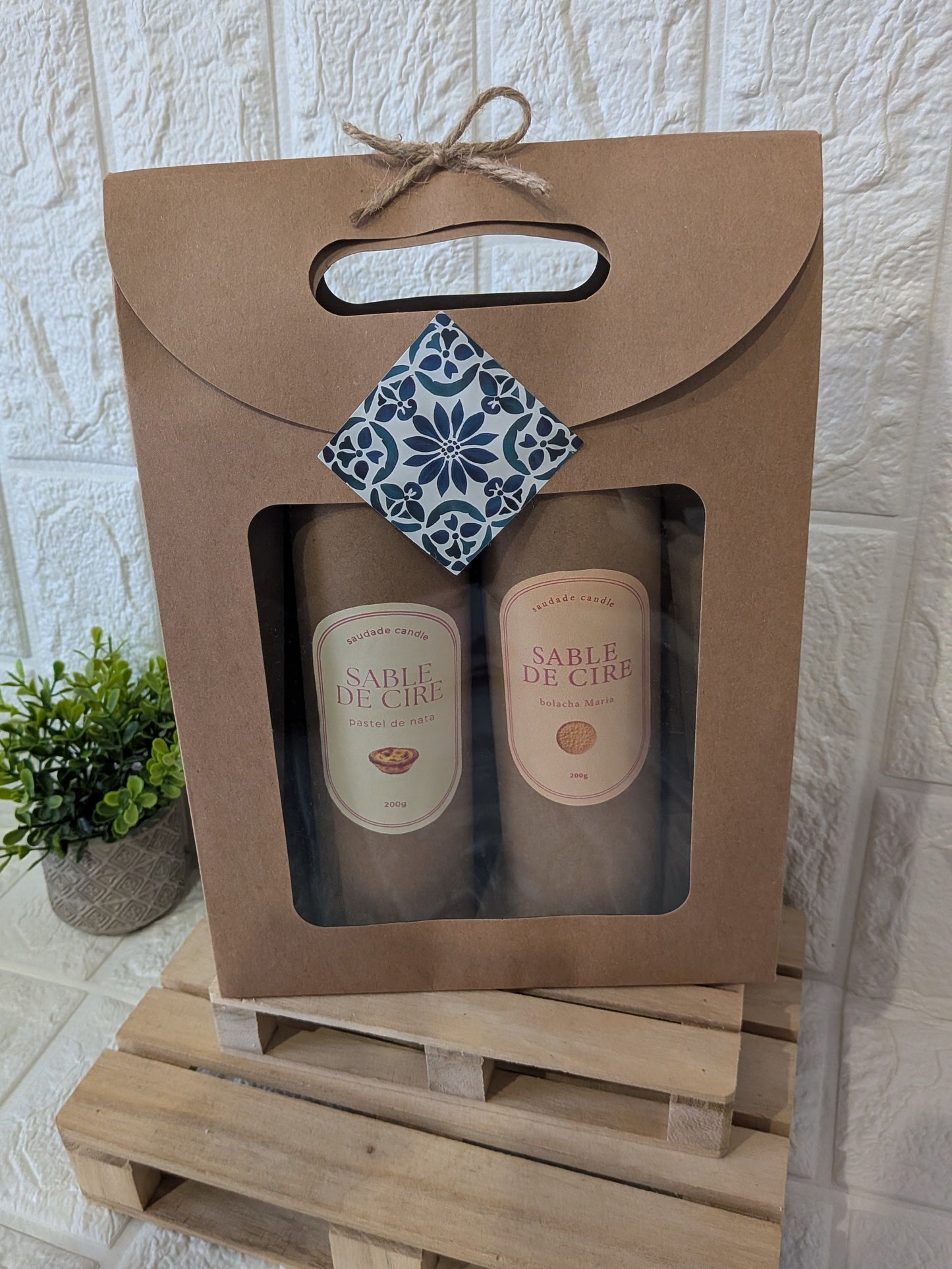 Coffret Sable de Cire – Pastel de Nata & Bolacha (2 x 200g)