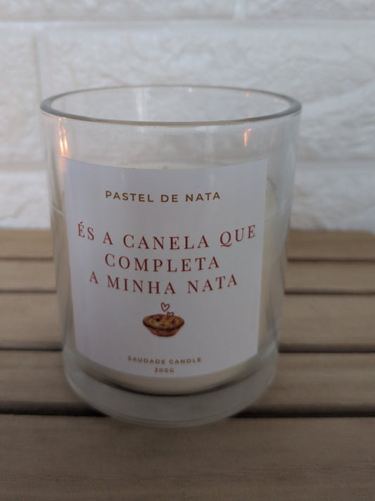 Bougie Pastel de Nata Édition Saint-Valentin 200g - És a canela que completa a minha nata