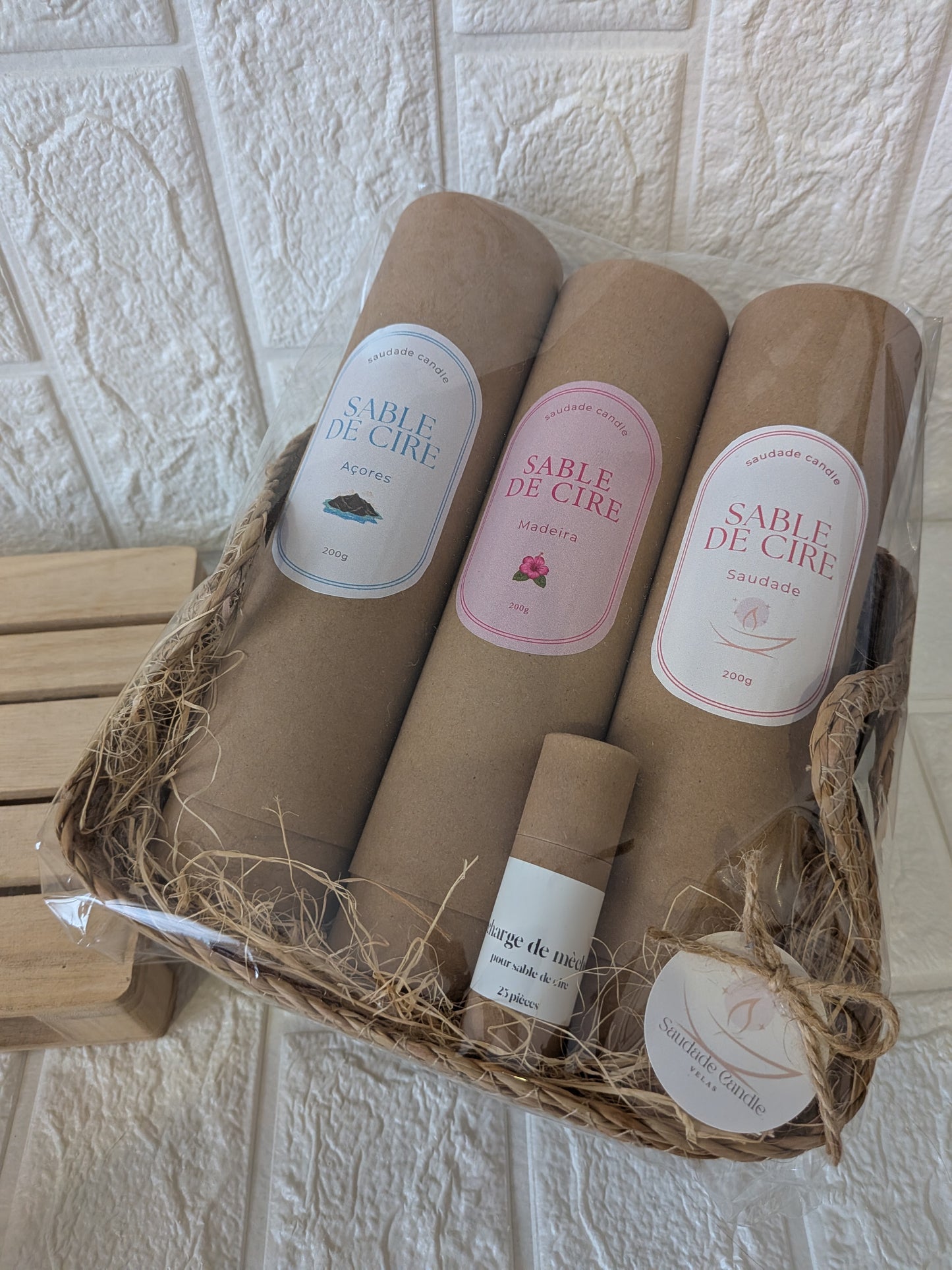 Coffret Sable de Cire – Açores, Madère & Saudade (3 x 200g)